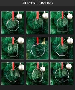Wholesale Blank K9 Glass Christmas Ornaments Decoration Customized Heart <b>Crystal</b> Christmas Ornament for Christmas Decorations - Product Image 5