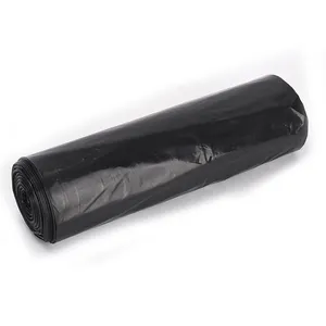 Basura de plástico grande negra resistente para Contratista, césped y hojas, exterior, almacenamiento, comercial, industrial