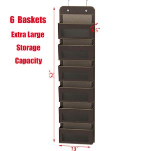 Organizzatore per Porta Anti-Oscillazione con Finestre Trasparenti in PVC, Personalizzabile <span class=keywords><strong>a</strong></span> 6 Livelli - Product Image 2