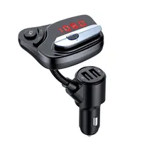 Bluetooth беспроводной FM-передатчик с автомобильным прикуривателем USB Автомобильное зарядное устройство Bluetooth Автомобильный MP3-плеер с наушниками