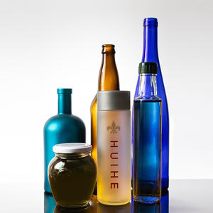 Bouteille en verre personnalisée <span class=keywords><strong>de</strong></span> qualité professionnelle à bon prix, bleu cobalt, ambre, vert foncé, transparente, pour eau, liqueur, huile <span class=keywords><strong>de</strong></span> cuisson - Product Image 2