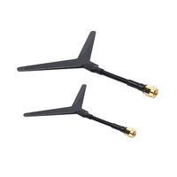 Antenne omnidirectionnelle Clover Leaf FPV 1,2 GHz 1,3 GHz avec connecteur SMA mâle pour drone VTX VRX, transmission vidéo longue portée