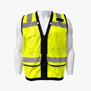 CITICITY Reflective Safety Vests Construction Surveyor Black and Neon Safety Vest Mesh High Visibility with <b>Back</b> Tablet Pocket - Product Image 3