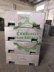 دورهام M1 M2 ، كتلة وزن من الفولاذ الخالص 2 طن و 5 طن للرافعة البرجية والجرار - Product Image 4