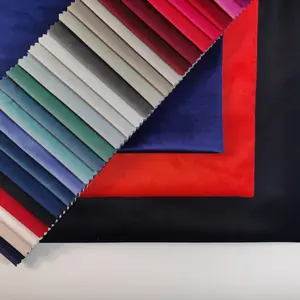 Fábrica venda direta alta qualidade Holland veludo poliéster tecido sólido para ternos casuais e sofá