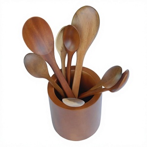 Wooden Multifunctional Round Hook Type Storage Rack for Kitchenware Household Item (TH 2955) by Haprosimex Saigon - Product Image 1