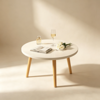 Table basse moderne et discrète de luxe, écologique et durable, pour chambre/salon/baie vitrée
