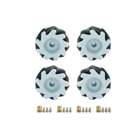 Collection de roues Mecanum pour voiture robot 65mm 68mm 80mm compatible avec les kits robotiques N20 TT Motor