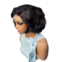 Perruque Lace Front en Cheveux Remy Volumineux avec Lace 5x5, Densité 180% - Peut être permanentée et teinte