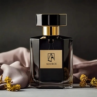 Botol Parfum Kaca Mewah 30ml 50ml 100ml Desain Persegi Datar Unik dengan Pompa Semprot Kosong untuk Isi Ulang Sablon Karton