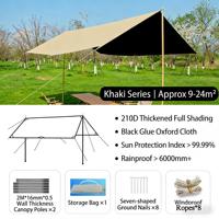 Tente de camping en toile imperméable et résistante à la pluie, taille et forme personnalisées