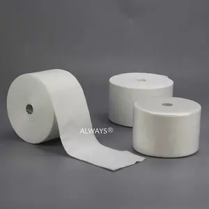 Rouleau de serviettes douces jetables en tissu Spunlace Nowoven lingettes de nettoyage à sec pour machine à serviettes intelligente automatique