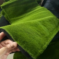 Herbe artificielle verte de pelouse de mousse de bricolage pour la décoration de supermarché aménagement paysager occasion de Thanksgiving matériel de mousse plante de mousse