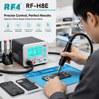 Estación de Retrabajo de Aire Caliente Inteligente RF4 H8E 1000W, AC 110-240V 500C, Digital, para Desoldar SMD BGA, Reparación de Teléfonos Móviles