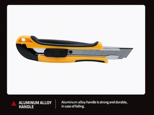 Công nghiệp nặng 18mm Dao tiện ích với chống trượt và phát hành lưỡi nhanh chóng cho bao bì xây dựng - Product Image 4