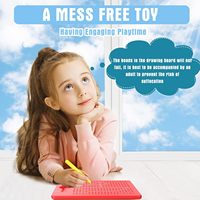 Planche à dessin magnétique pour enfants avec perles et stylet magnétique Montessori tablette magnétique jouet Art jouet de voyage éducatif