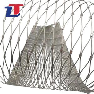 Red de cuerda tejida soldada de acero inoxidable 304/316/316L de alta resistencia, flexible y duradera para cercas de zoológico - Product Image 1