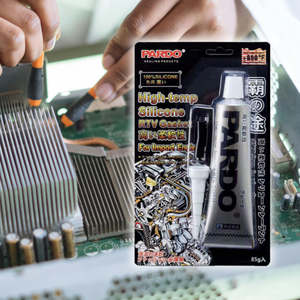 비바람에 견디는 씰 실리콘 실란트 접착 수족관 어조 실리콘 실란트 고온 블랙 rtv 실리콘 실란트 - Product Image 1