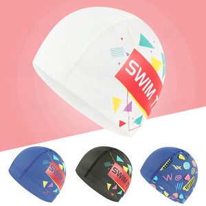 Biểu Tượng Tùy Chỉnh Độ Đàn Hồi Không Thấm Nước Và Thoải Mái PU Nylon Bơi Hat Tùy Chỉnh Đan Mũ - Product Image 4