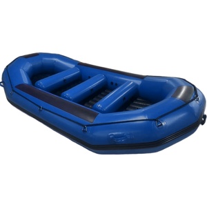 <span class=keywords><strong>Di</strong></span> alta qualità 14ft 430cm <span class=keywords><strong>di</strong></span> <span class=keywords><strong>salvataggio</strong></span> gommone 1.2mm PVC e Hypalon materiale acqua bianca fiume Rafting pieghevole per il surf MRS - Product Image 4