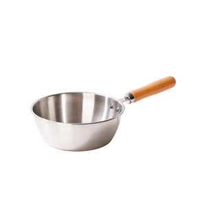 <span class=keywords><strong>Casserole</strong></span> à lait en acier inoxydable avec poignée en bois, résistante à la chaleur, compatible <span class=keywords><strong>induction</strong></span>, base antidérapante <span class=keywords><strong>pour</strong></span> la cuisson des nouilles, camping, cuisine - Product Image 5