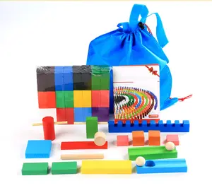 Kinderen 120/360/600/840/1080/1560 Pcs Acryl Omverwerpen Domino Blokken Gekleurde Domino Games Set Voor kids Gift