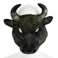 Masque de tête de buffle réaliste en mousse PU 3D pour Halloween, Pâques, carnaval, fête