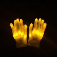 Juguetes Promocionales, Guantes LED Brillantes, Accesorio Mágico con Luces Intermitentes para los Dedos, para Halloween, Navidad, Año Nuevo, Accesorios de Baile, Ambiente Festivo