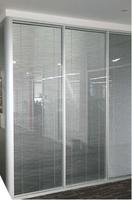 EBUNGE Cloison en verre avec cadre en aluminium sur mesure de 65 mm pour bureau, salle de conférence, villa