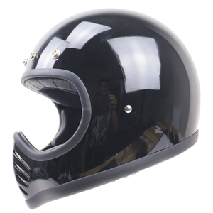 Cascos Integrales Retro para Motocicleta Carcasa de Fibra de Vidrio <span class=keywords><strong>Moto</strong></span> 3 - Product Image 2