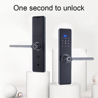 Serrure de sécurité intelligente biométrique à empreintes digitales pour porte en acier, en alliage de zinc, étanche IP66, pour portail principal de maison et cour