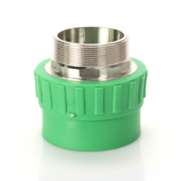 Raccord mâle PPR, embout de raccordement, connecteur pour tuyau d'eau, raccord mâle fileté PPR, raccord en plastique et laiton PPR