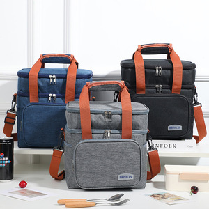Tas makan siang pendingin berkemah luar ruangan tas makan siang bento terisolasi termal tahan air kapasitas besar untuk orang dewasa tas bahu untuk bekerja - Product Image 1