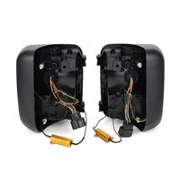 Feux arrière LED en matériau ABS CROCS pour Jeep JL 2020 2021 2022, finition fumée, feux de freinage, clignotants, installation facile