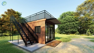 Hotel prefabbricato Villa prefabbricata Hous Mobile VIP Galaxy <span class=keywords><strong>vendita</strong></span> personalizzare finestra a parete vetro di addestramento <span class=keywords><strong>casa</strong></span> contenitore di lusso - Product Image 3