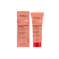 Dentifrice Enfant ORALHOE Soin des Dents Nettoyage en Profondeur Naturel à la Fraise en Gros