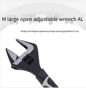 Conjunto de Chaves Ajustáveis em Aço Carbono com Cabo Antiderrapante para Reparos Automotivos, Hidráulicos e Domésticos 6 polegadas 8 polegadas 10 polegadas - Product Image 4