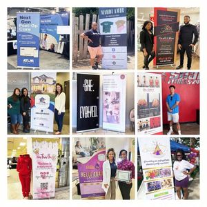 Fondo de Pantalla con Diseño de Portada de Revista, Banner Retráctil Personalizado, Impresión Digital, Exhibidores Enrollables, Soporte para Banner de Tela, Letrero Comercial - Product Image 6