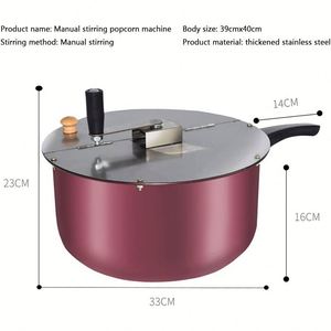 Commercial Gas/Electric Small Automatic <b>Popcorn</b> <b>Machine</b> New Condition Stall-Fried Butterflies-Shaped Pot Home Samosas Empanadas - Product Image 5