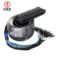 Câble multipaire 32 canaux pour boîtier de scène, DMX, audio et alimentation, XLR mâle-femelle, pour microphones multiples