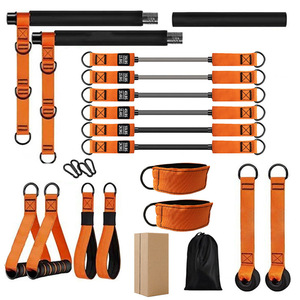Kit de Barra de Pilates Multifuncional RS con Bandas de Resistencia Apilables de hasta 270 Libras, Juego de Barra de Pilates Portátil y Resistente para Gimnasio en Casa - Product Image 1