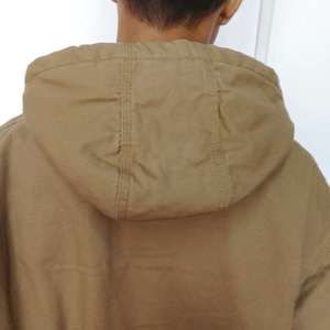 Nhà Máy Trực Tiếp Vải Canvas Heavy Duty Tùy Chỉnh Mùa Đông Cách Nhiệt Làm Việc Người Đàn Ông Vải Áo Thun Trùm Đầu Áo Khoác - Product Image 6