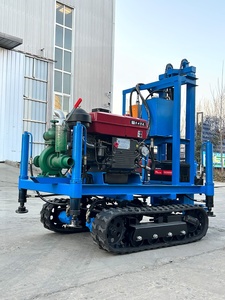 高品質ミニ水井戸掘削機、泥水ポンプ付き、操作簡単、150m浅井戸掘削、200mm径、家庭用コア - Product Image 2