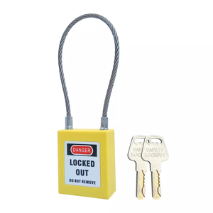 Candado de Seguridad Industrial de Nylon PA de 6 mm con Certificación ROHS, Candado de Cable con Doble Llave para Bloqueo y Etiquetado - Product Image 3