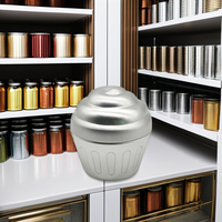 Boîte de rangement en métal ronde en forme de cornet de glace, personnalisable, pour chocolats et bonbons pour enfants, vente chaude, qualité alimentaire