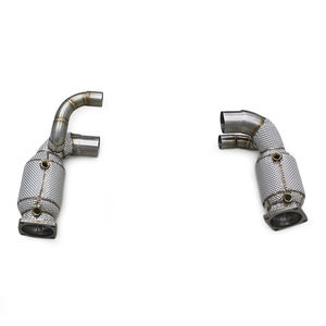 Tubo de escape para <span class=keywords><strong>Porsche</strong></span> 911 <span class=keywords><strong>991</strong></span>/<span class=keywords><strong>991</strong></span> 3,0. 2 Carrera 2011 + Tubo de bajada de acero inoxidable con catalizador Tubo de escape - Product Image 1