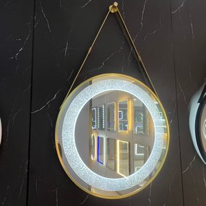 O 2025 Novo Best-seller Nordic Minimalista Maquiagem Espelho de Parede Cinto Pendurado LED Smart <span class=keywords><strong>Mirror</strong></span> para Banheiros e Banheiros - Product Image 1