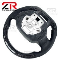 Volant sport en cuir et fibre de carbone forgé sur mesure avec LED RPM pour Ford Raptor F-150 F150 XLT XL 2022 2023 2024 2025