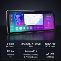 Radio para Auto Android 15 con Pantalla Táctil de 12.3 Pulgadas, Reproductor Multimedia Universal para Lexus, Monitor para Auto con Carplay, GPS y Navegación