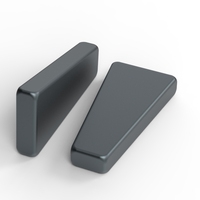 Magnet Permanen Neodymium Iron Boron N45 N48 N50 N52 Bentuk Trapesium Sudut Bulat Pemotongan Chamfer Kuat